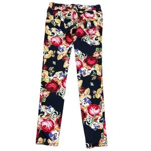Tripp NYC Punk Goth Grunge Rocker Floral Pixelated Skinny Jeans